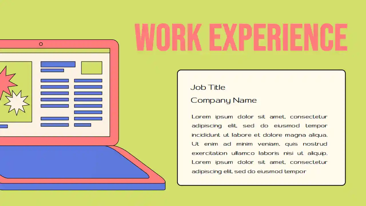 Retro SEO Specialist Resume Slides