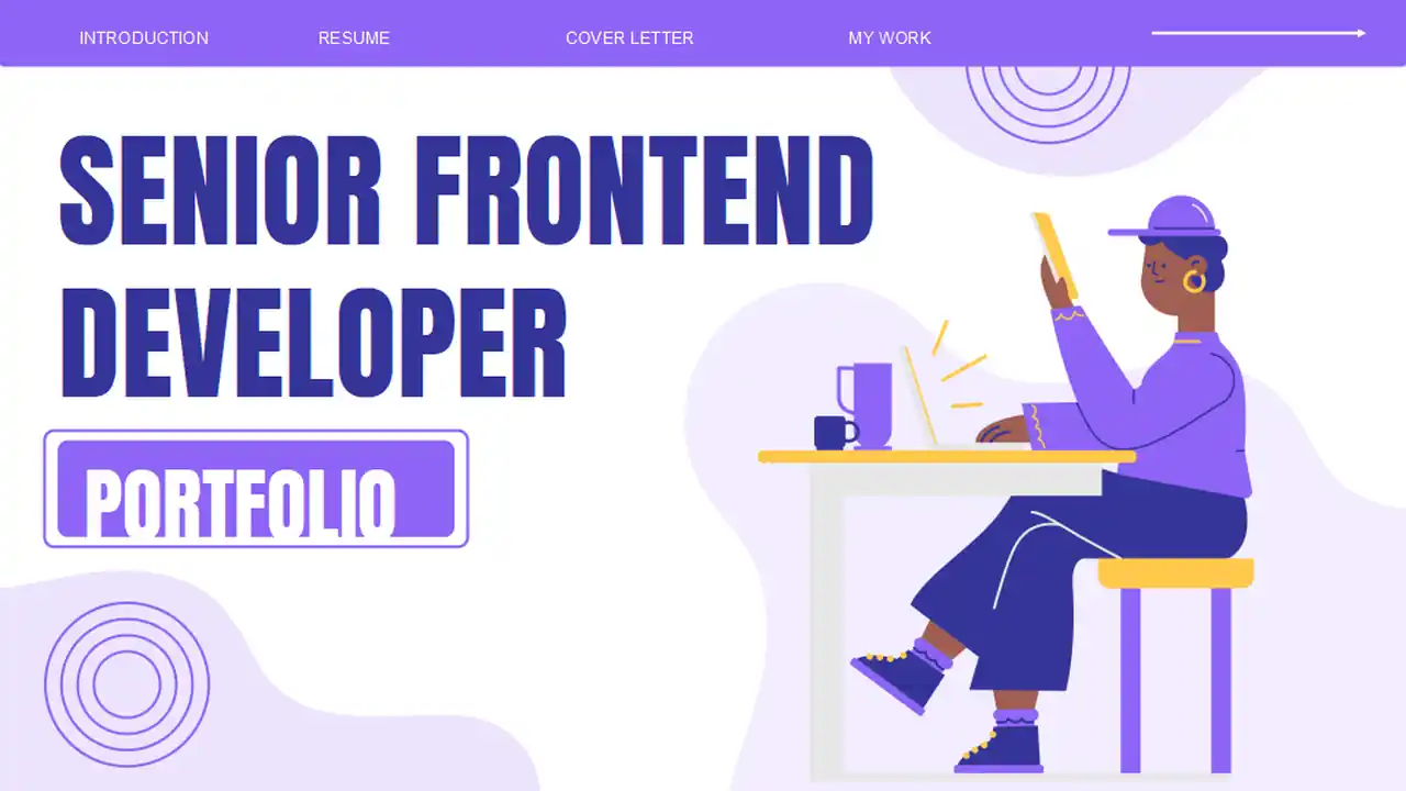 Senior Frontend Developer Portfolio Slides