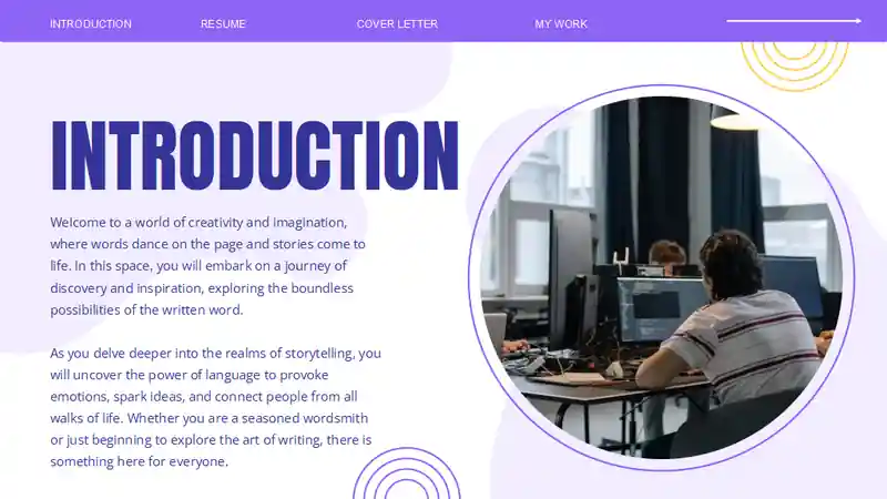 Senior Frontend Developer Portfolio Slides