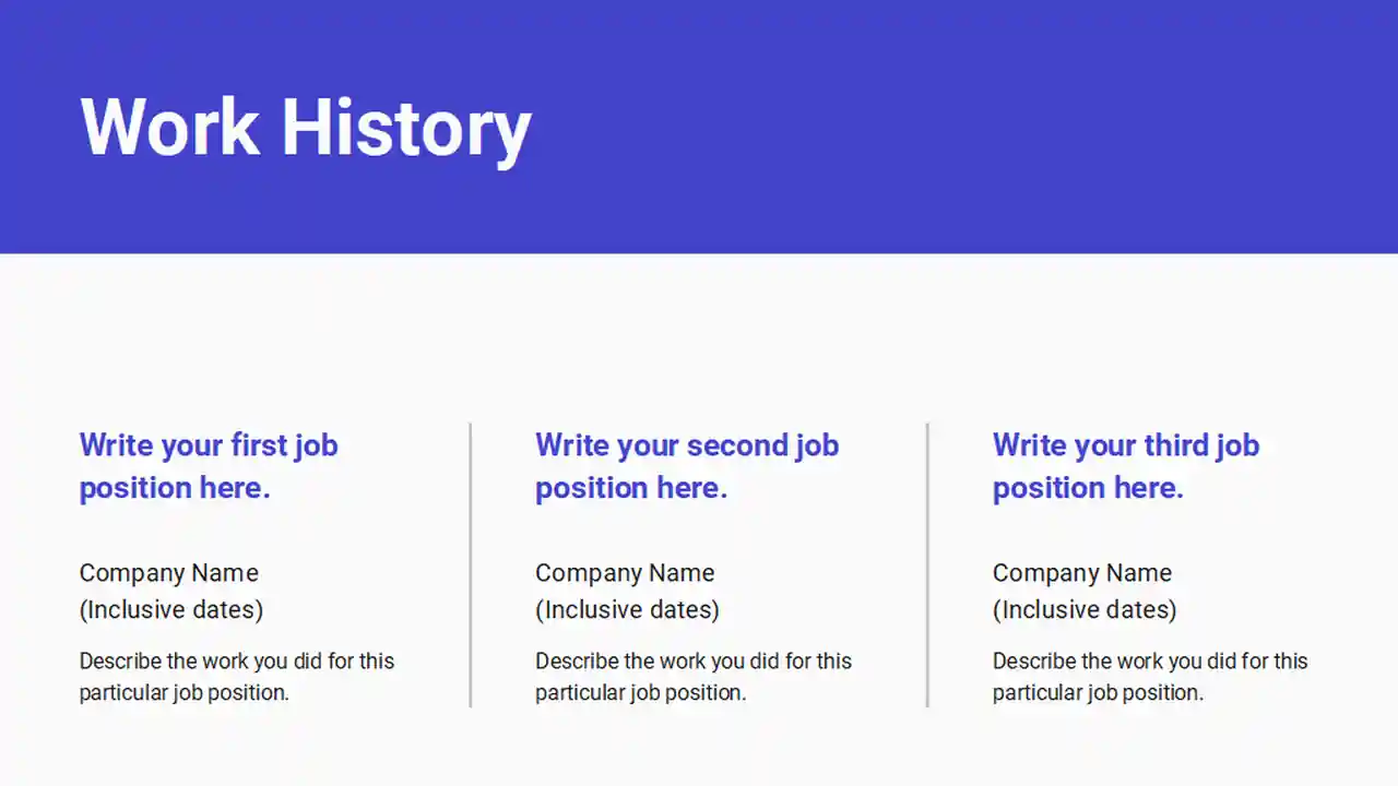Simple resume Slides
