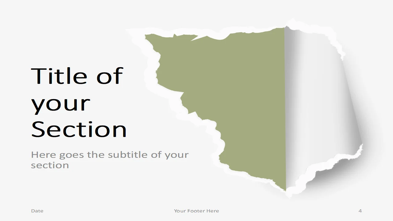 Torn Paper Template for PowerPoint and Google Slides