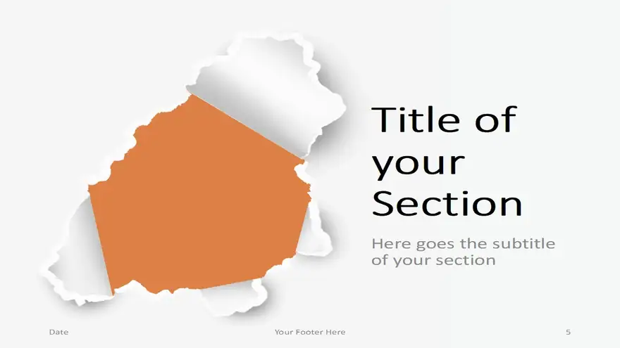 Torn Paper Template for PowerPoint and Google Slides