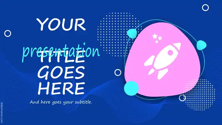 Jackson Modern Neon free slideshow template.
