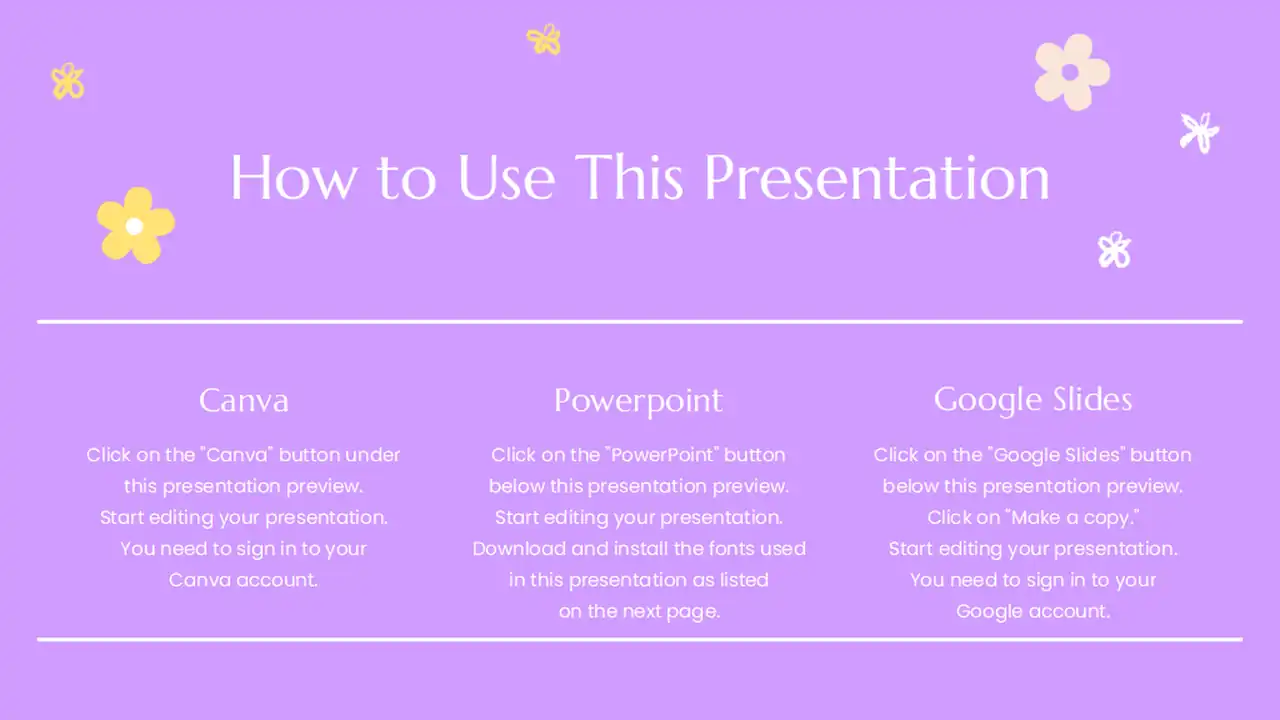 Pastel Floral Product Launch Slides