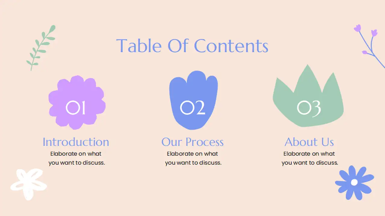 Pastel Floral Product Launch Slides