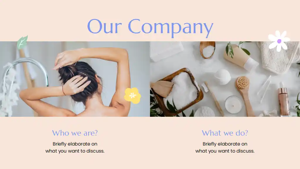 Pastel Floral Product Launch Slides