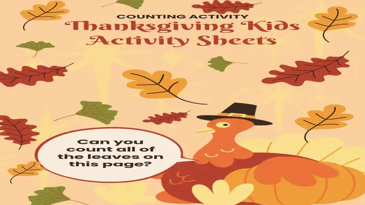 Thanksgiving Kids Activity Sheets