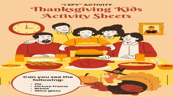 Thanksgiving Kids Activity Sheets