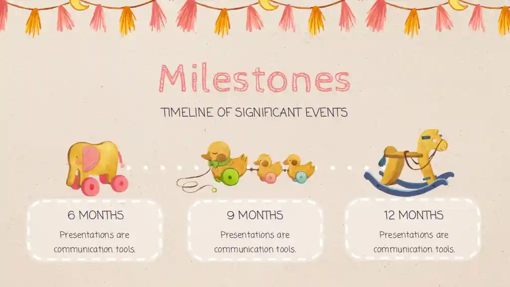 Baby's First 18 Months Milestones Slides