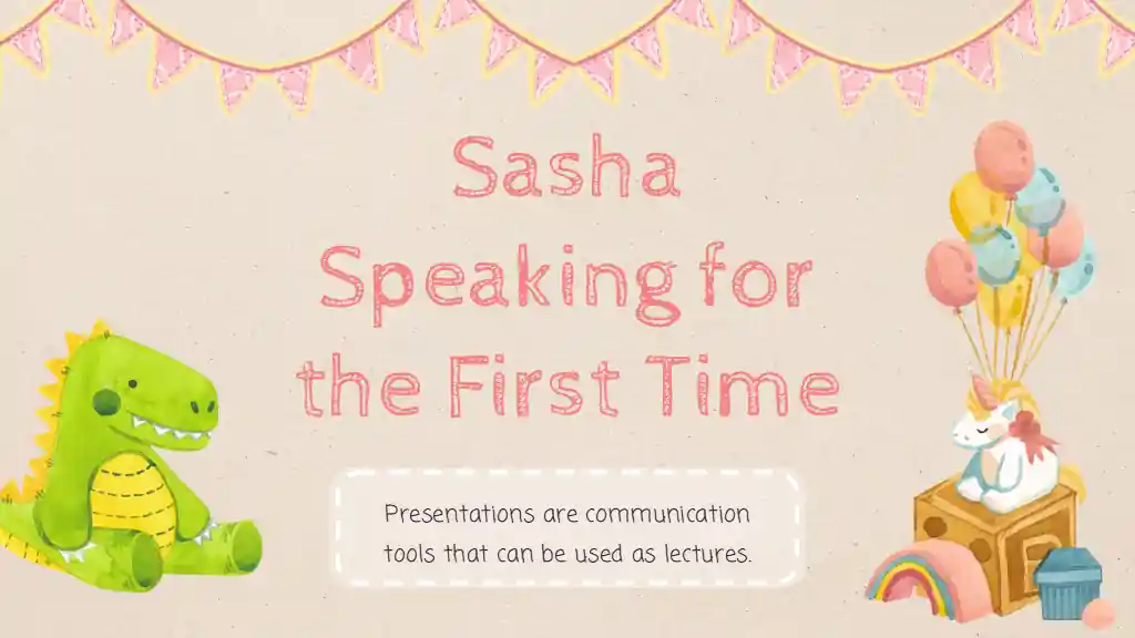 Baby's First 18 Months Milestones Slides
