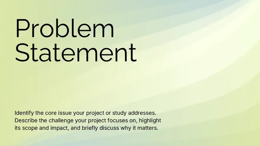 College Final Year Project Slides