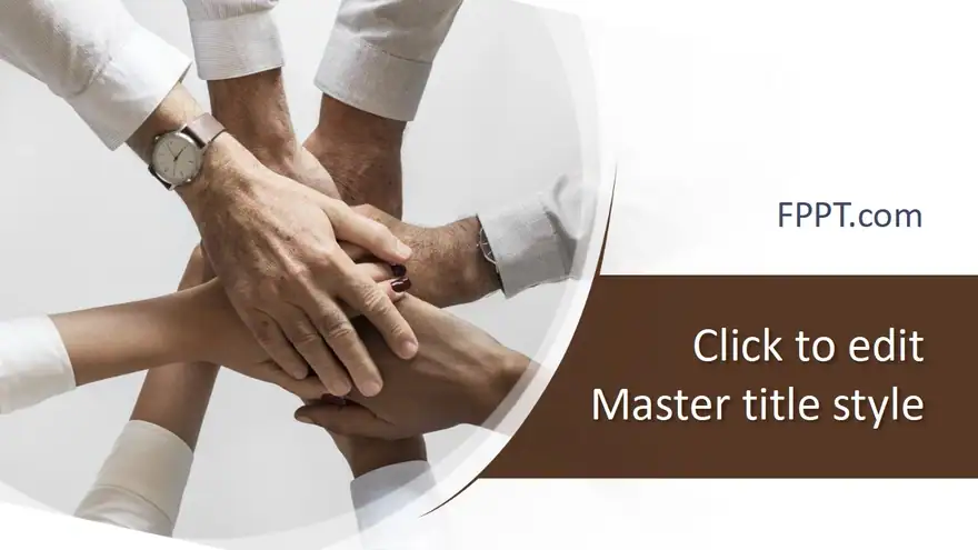 Free Hands Teamwork PowerPoint Template