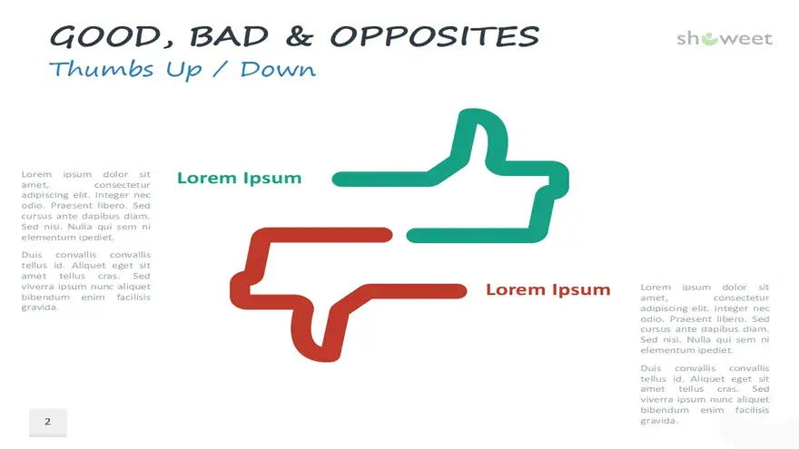 Good, Bad and Opposites for PowerPoint and Google Slides