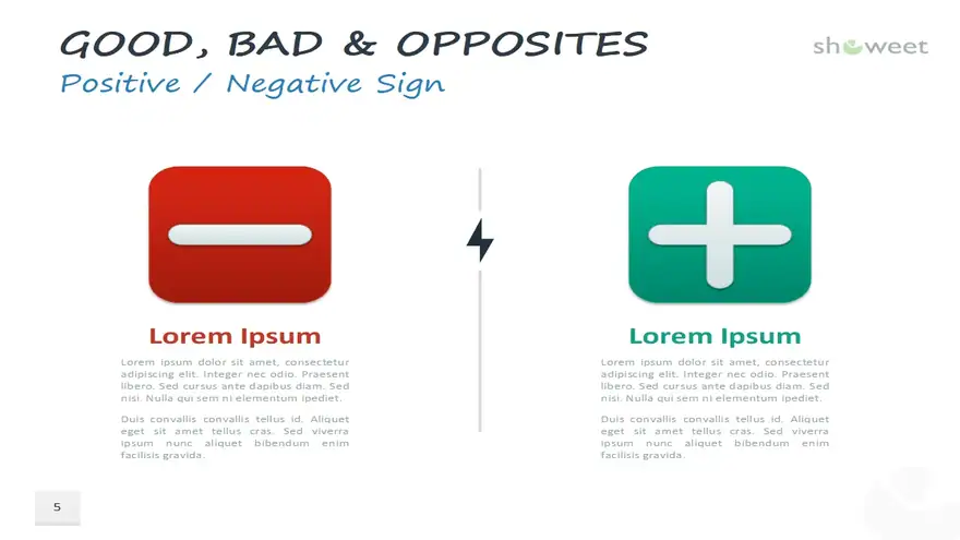 Good, Bad and Opposites for PowerPoint and Google Slides