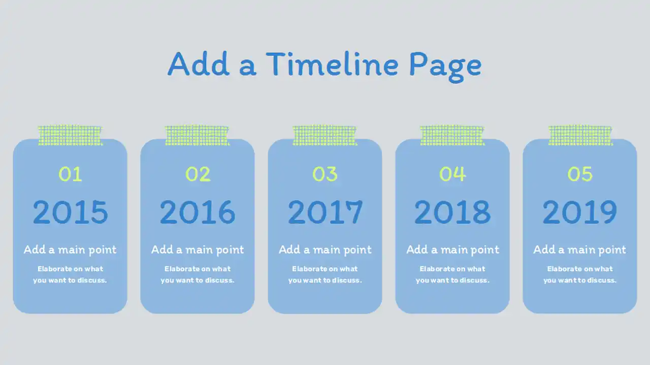 Milestone Timeline Slides