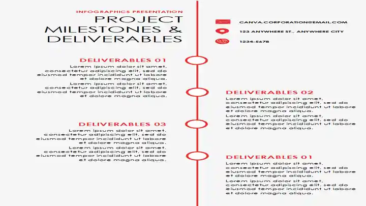 Project Milestones And Deliverables Infographics