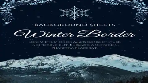 Winter Border Background Sheets