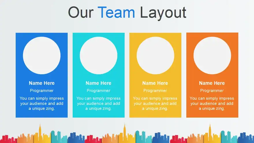 City Buildings Business PowerPoint Template