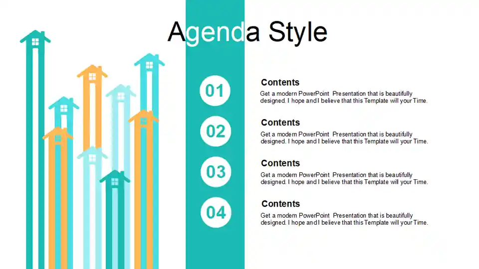 City Buildings Skyline PowerPoint Templates