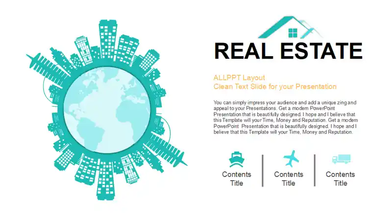City Buildings Skyline PowerPoint Templates