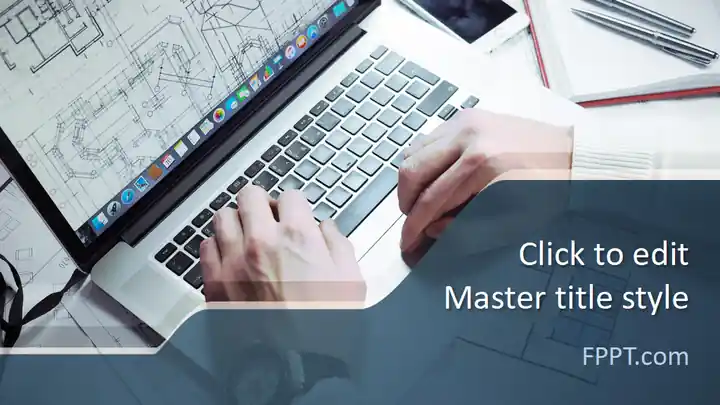 Free Architect CAD PowerPoint Template