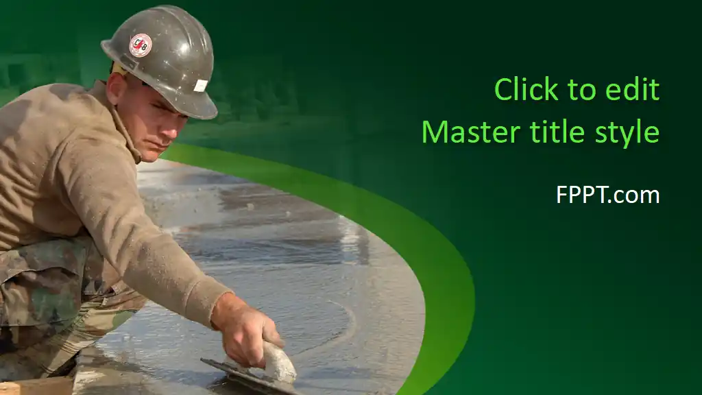 Free Construction Worker PowerPoint Template