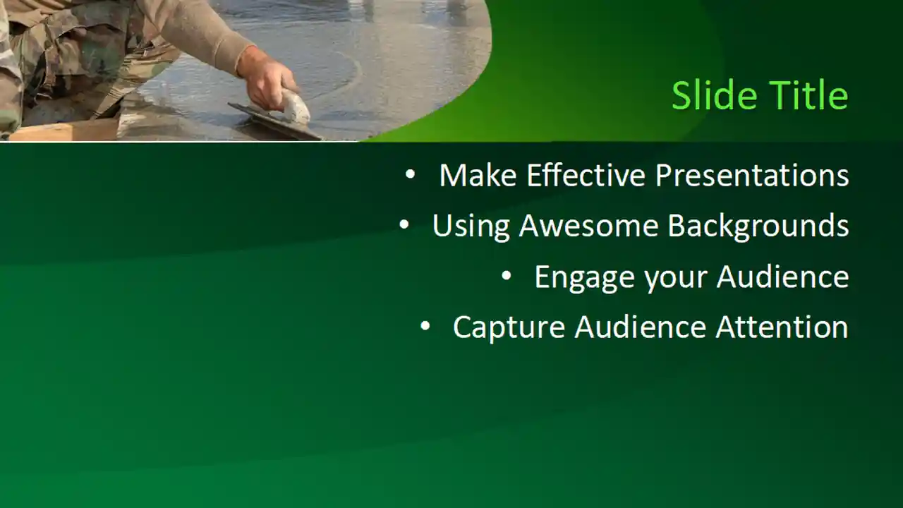 Free Construction Worker PowerPoint Template
