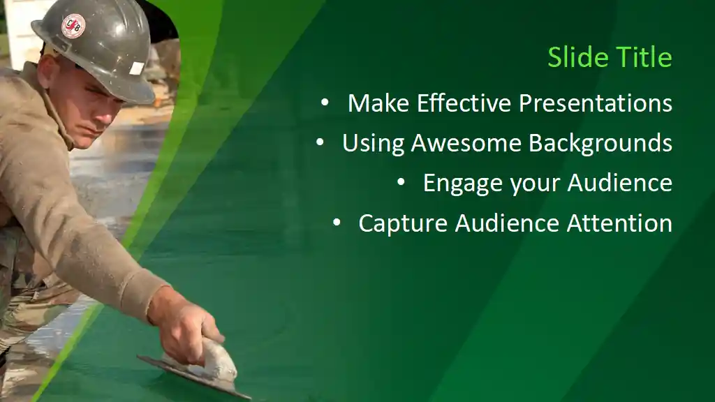 Free Construction Worker PowerPoint Template