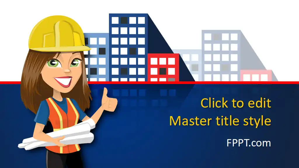 Free Girl Builder PowerPoint Template