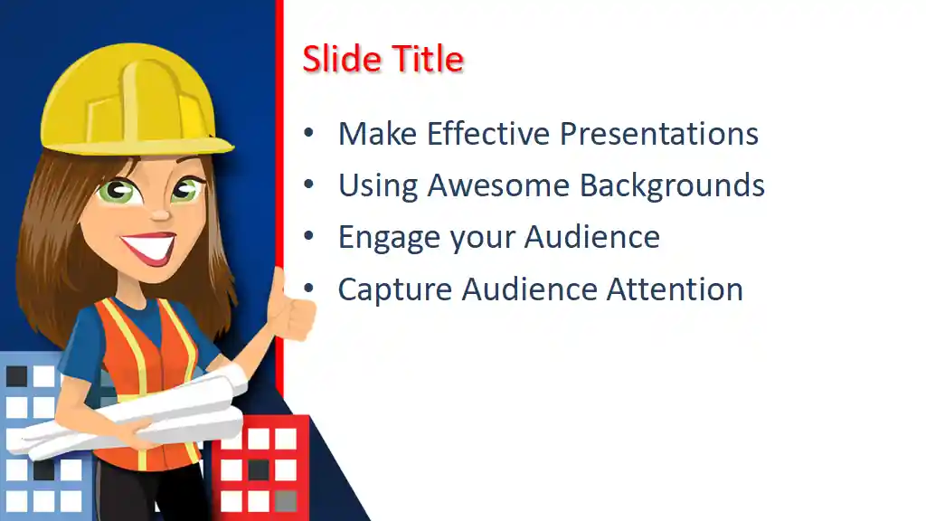 Free Girl Builder PowerPoint Template