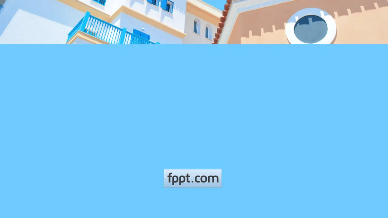 Free Greek Town PowerPoint Template
