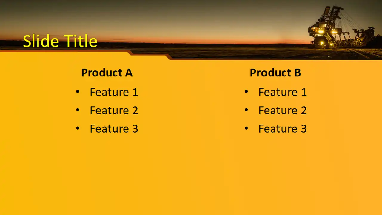 Free Heavy Equipment PowerPoint Template