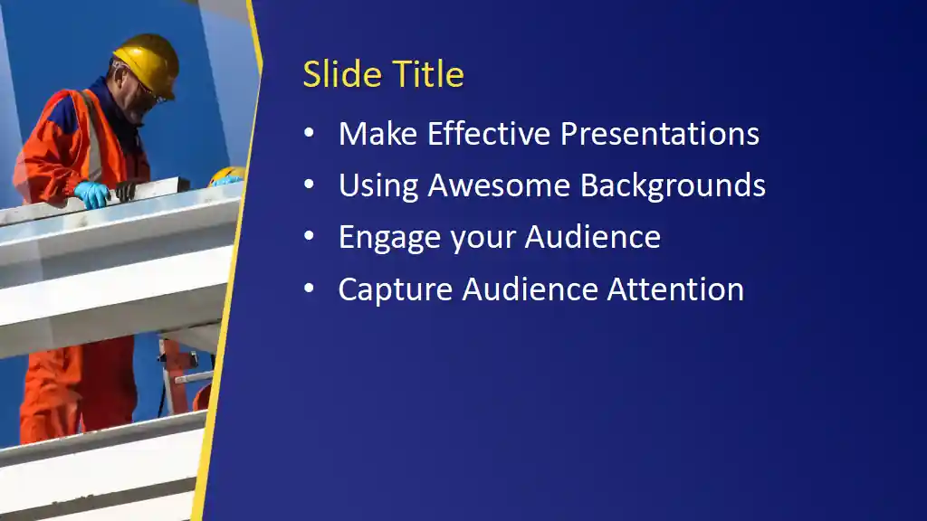 Free Home Construction PowerPoint Template