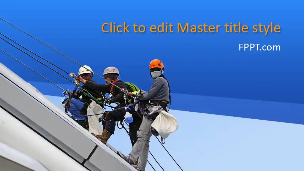 Free Working at Heights PowerPoint Template