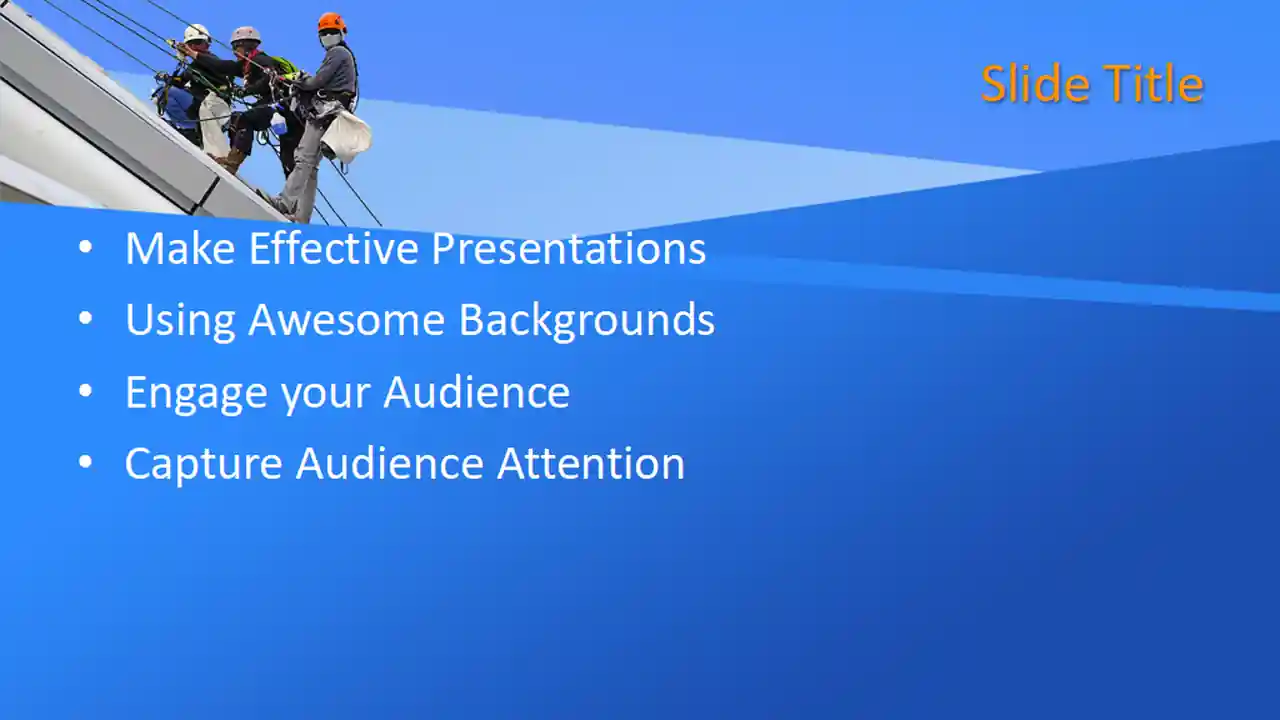 Free Working at Heights PowerPoint Template