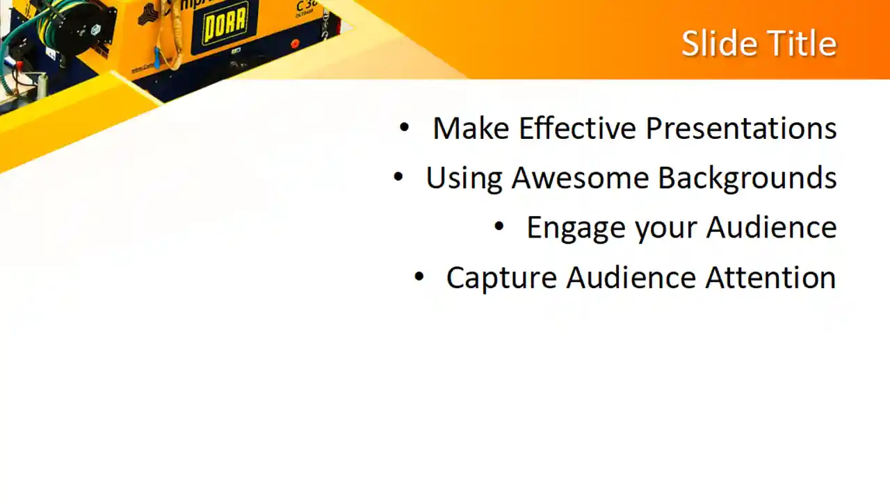 Free Yellow Construction PowerPoint Template