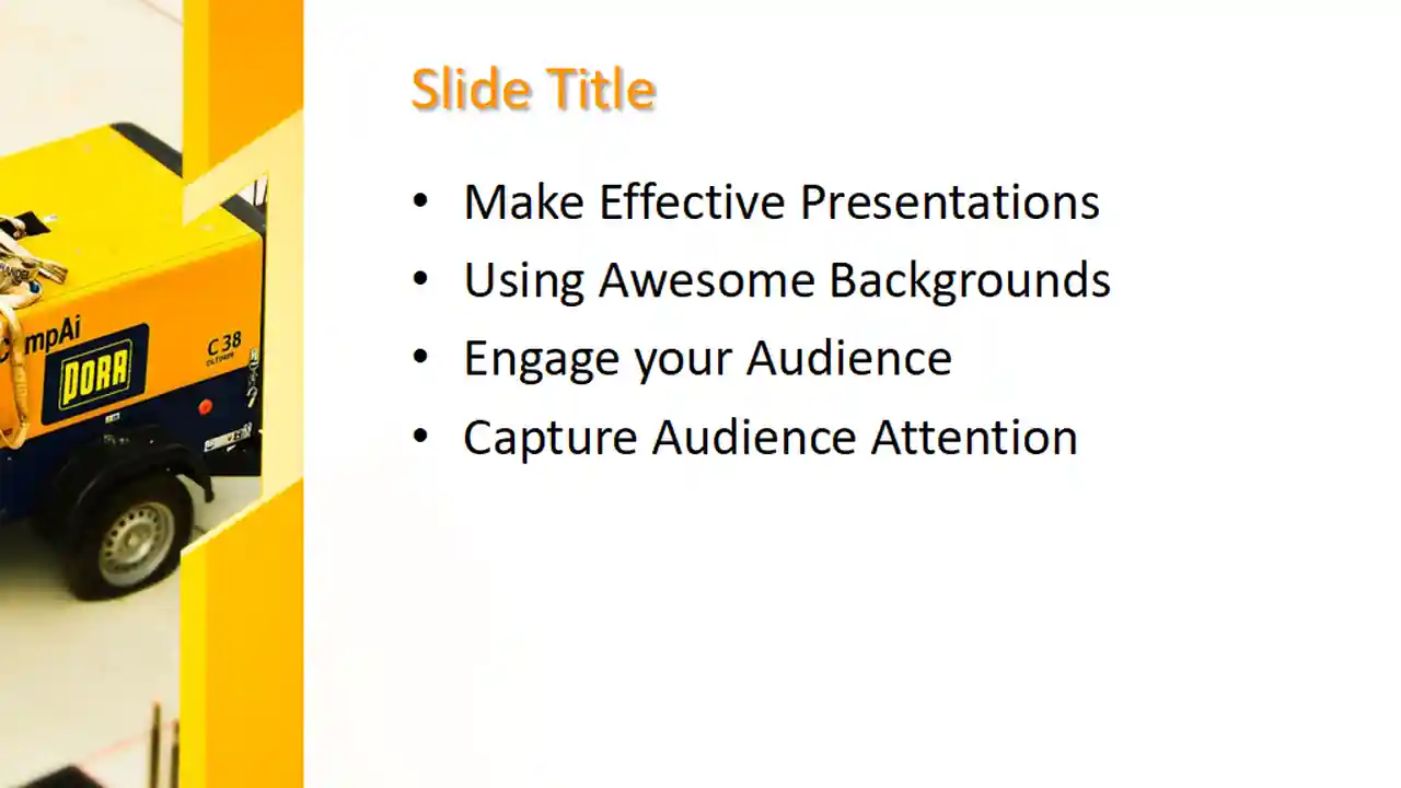 Free Yellow Construction PowerPoint Template