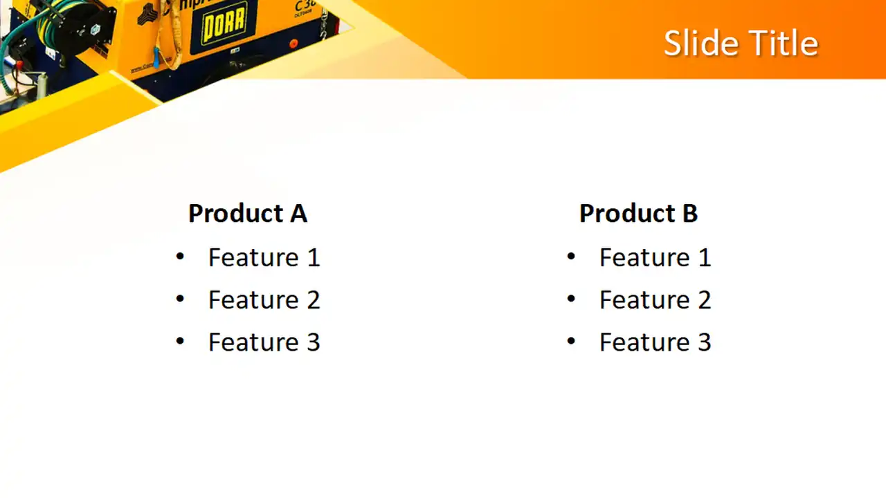 Free Yellow Construction PowerPoint Template