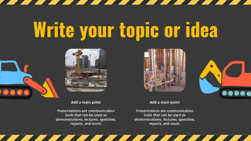 Illustrated Architecture & Construction Slides