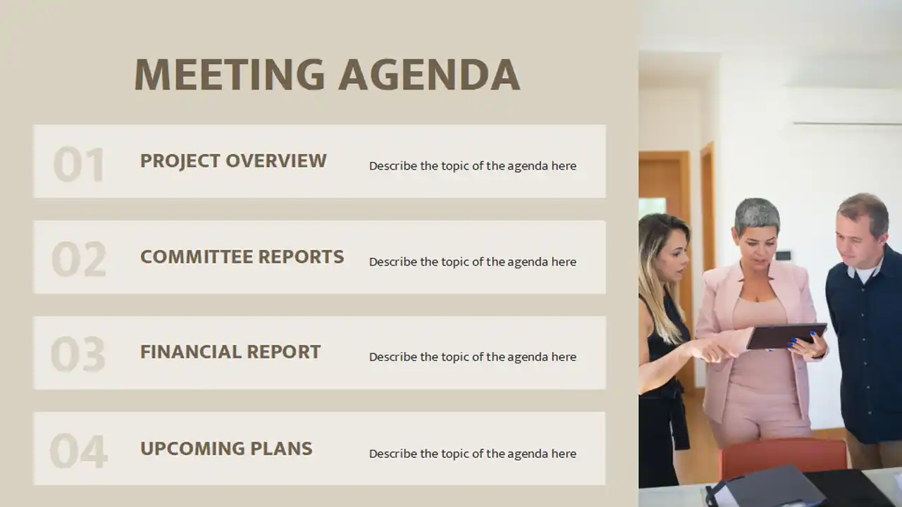 Illustrated Homeowners Association Meeting Slides
