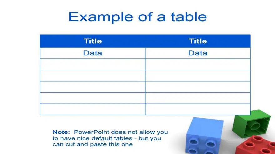 Kids’ Building Bricks PowerPoint Template