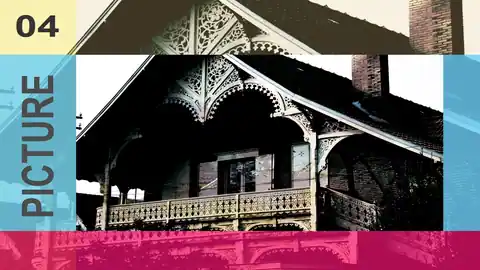 Old House Architecture PowerPoint Template