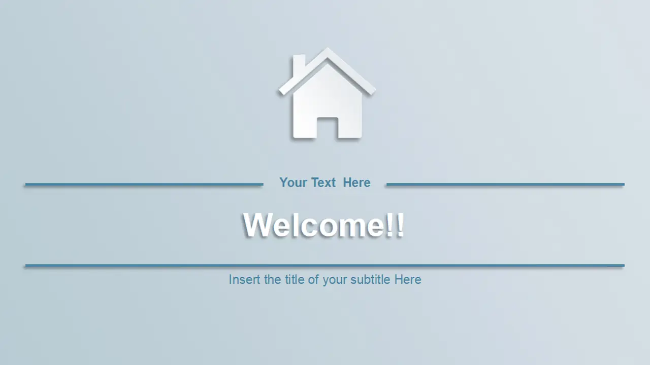Real Estate House Ions PowerPoint Template