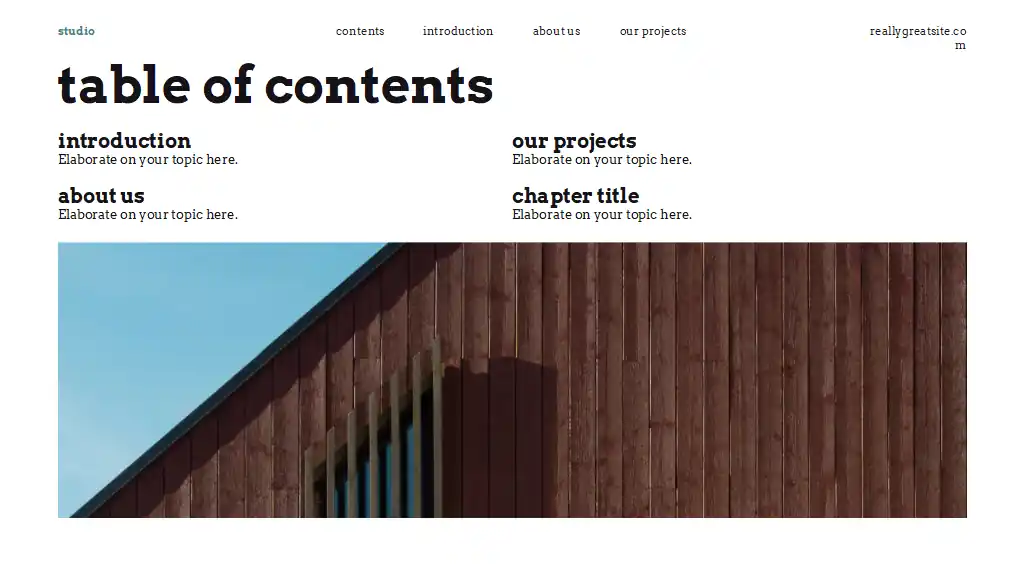 Simple Architecture Studio Brand Slides