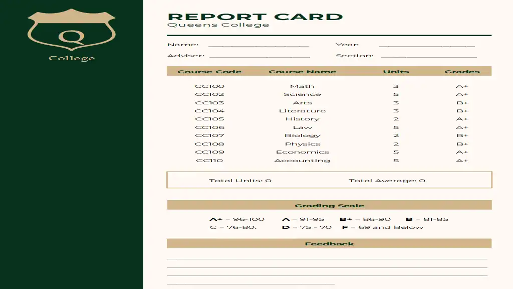 College Book Report