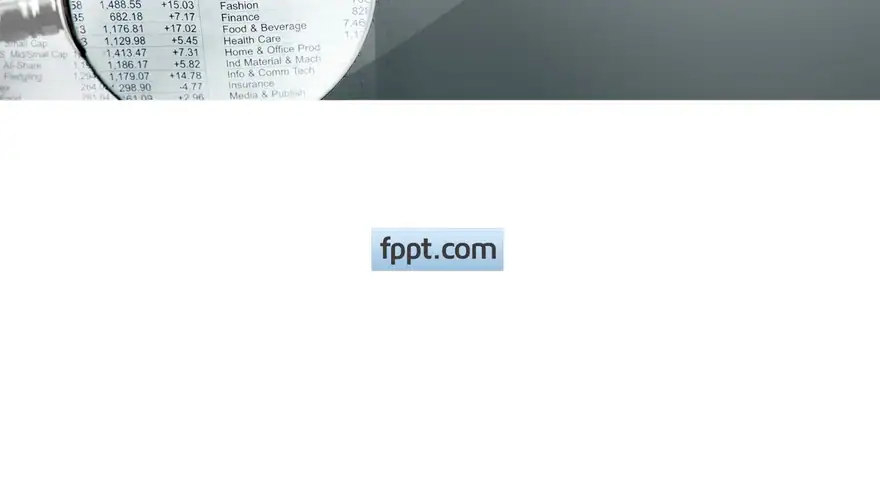 Free Finance Report PowerPoint Template