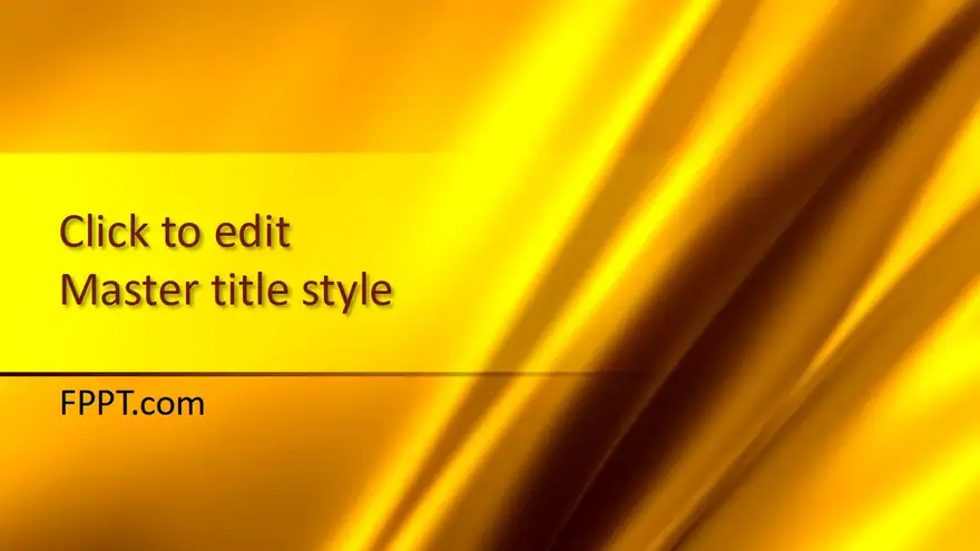 Free Golden PowerPoint Template