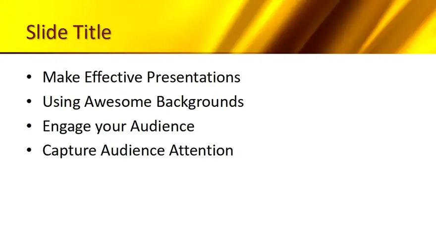 Free Golden PowerPoint Template