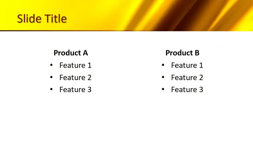 Free Golden PowerPoint Template