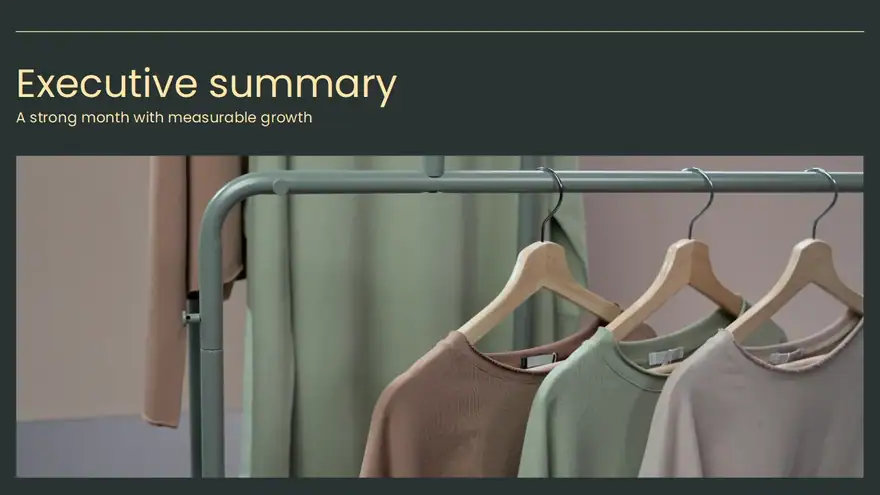 Monthly Client Report Slides